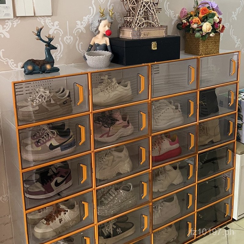 Foldable Transparent Shoe Rack Storage Box Shoe Box Shoe Cabinet Shoe ...