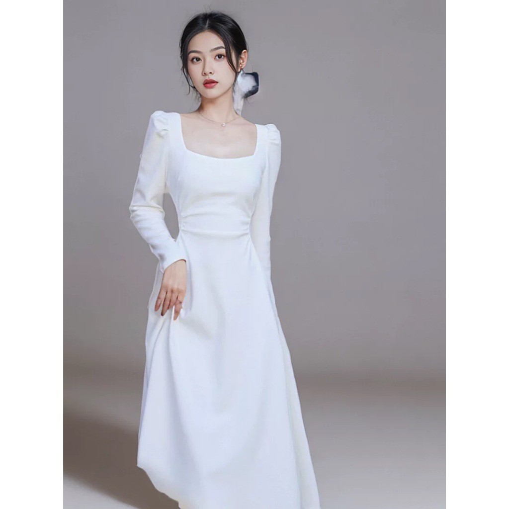 satin off the shoulder white dress Lady Black Tie - Audra Gown - Off White - One Shoulder Luxe Satin Corset Gown