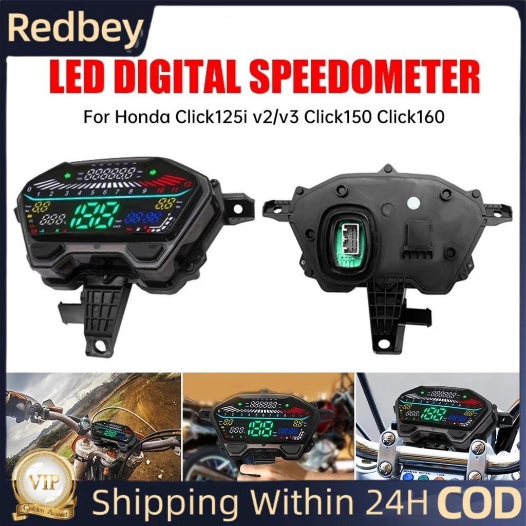 Honda Click125i V2/V3 Click150 Click160 White LED Full Digital ...