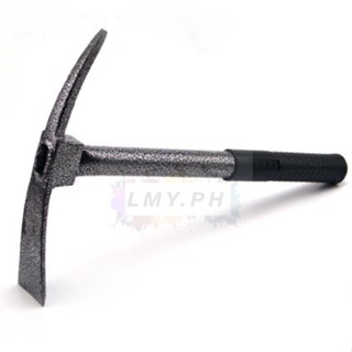 RQ+＞Garden Tool Small Hoe Mattock Rubber Handle/Dual-Purpose Hoe (Flat ...