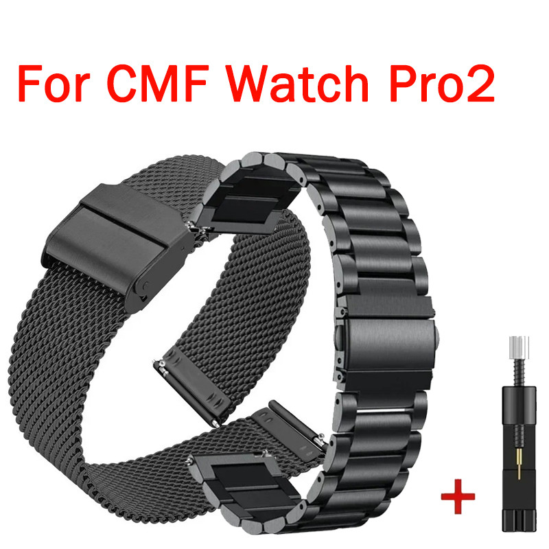 For CMF Watch Pro 2 Smartwatch Stainless Steel Band for CMF Watch Pro 2