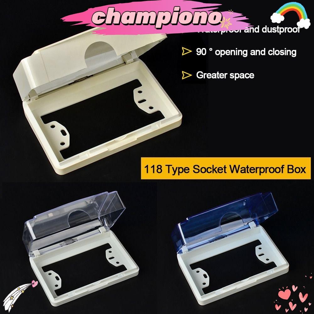 CHAMPIONO Socket Waterproof Box, Plastic 118 Type Switch Protective