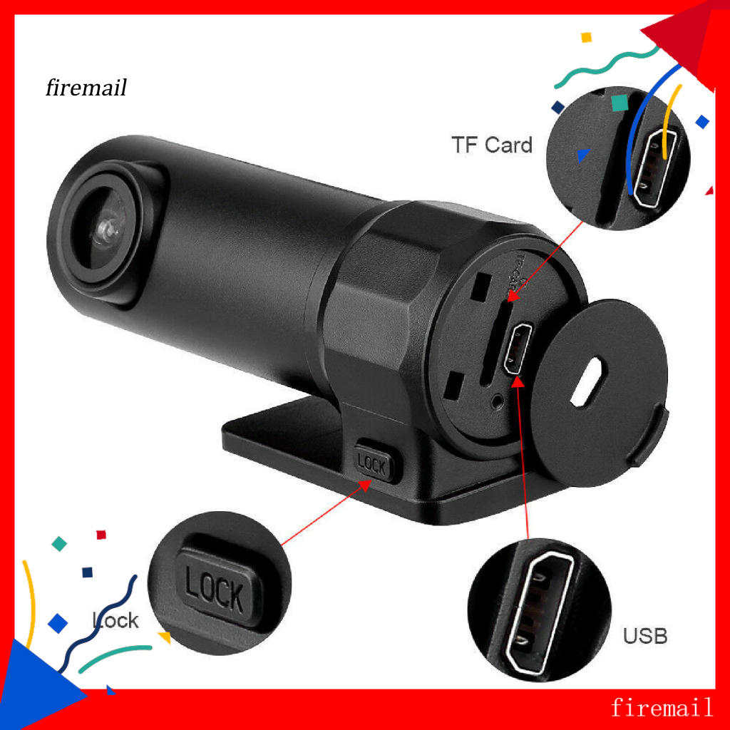 [FM] Plastic Dash Cam for Automobile 1080P 360 Degree Rotation Dash ...