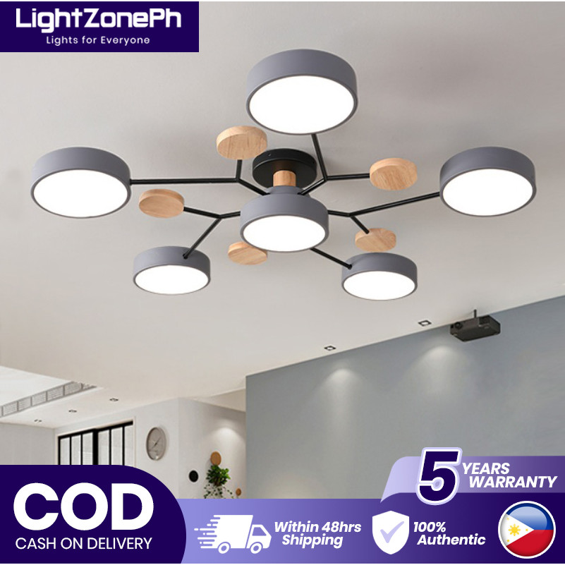 Modern Nordic light Chandelier Ceiling Light Bedroom Center Light ...