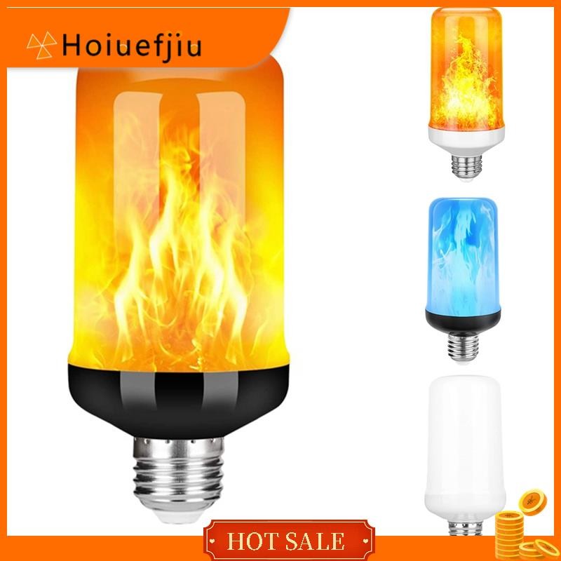 【Hoiuefjiu】LED Flame Effect Light Bulb E27,Decorative Flickering ...