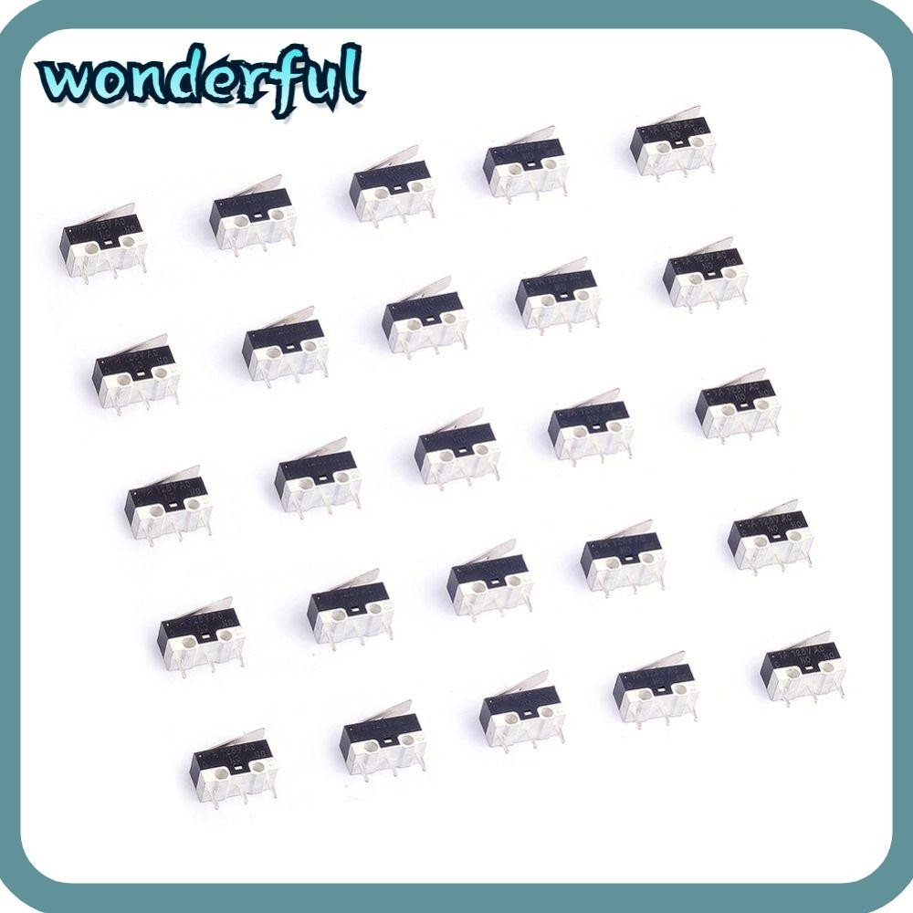 WONDER 50Pcs Micro Limit Switch, AC 1A 125V SPDT Micro Switch, Normal ...