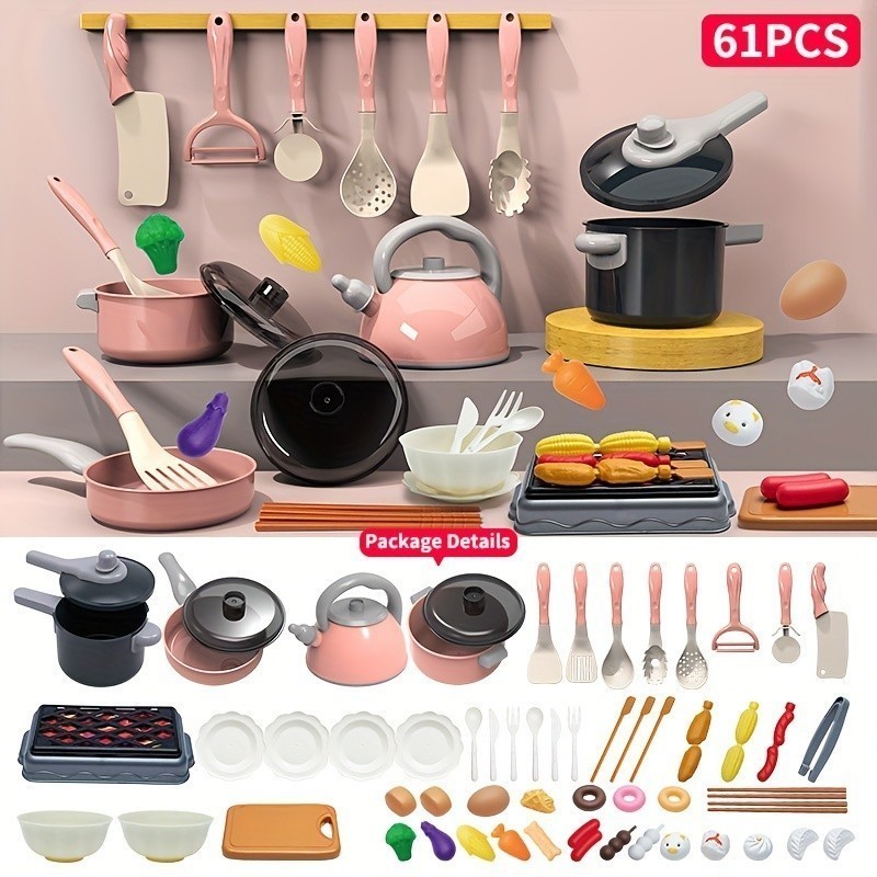 Playhouse Kitchen Toy Set Little Chef Role-playing Cooking Toys for ...