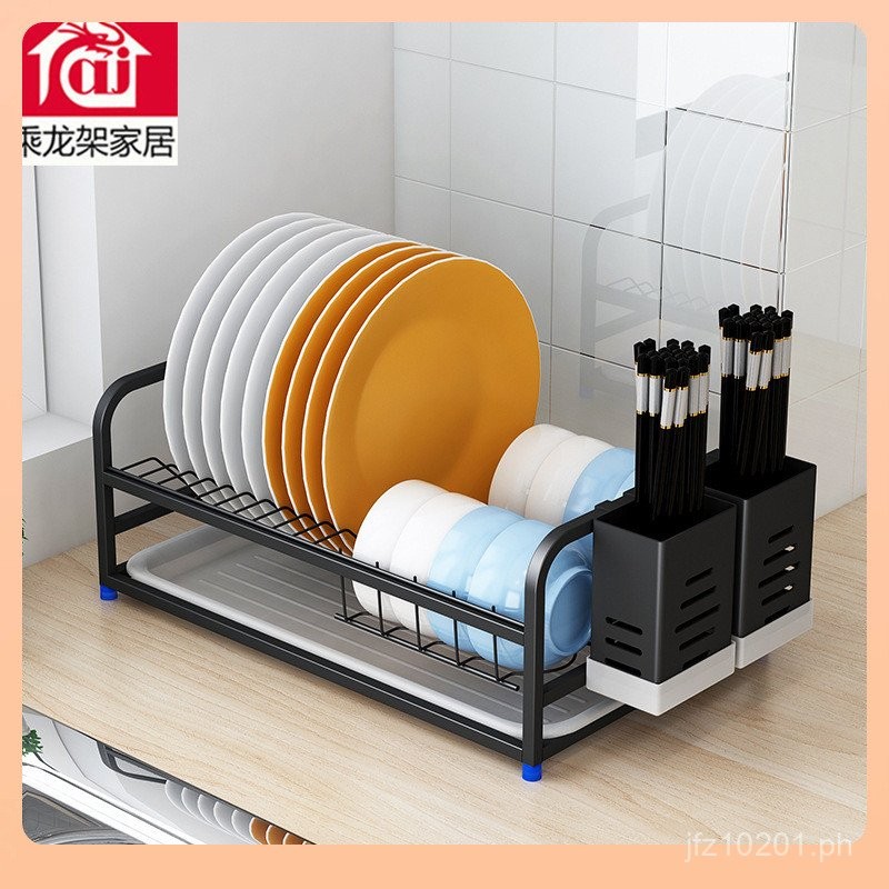Dish Rack for Drying Bowls and Plates¢304Kitchen stainless steel single ...