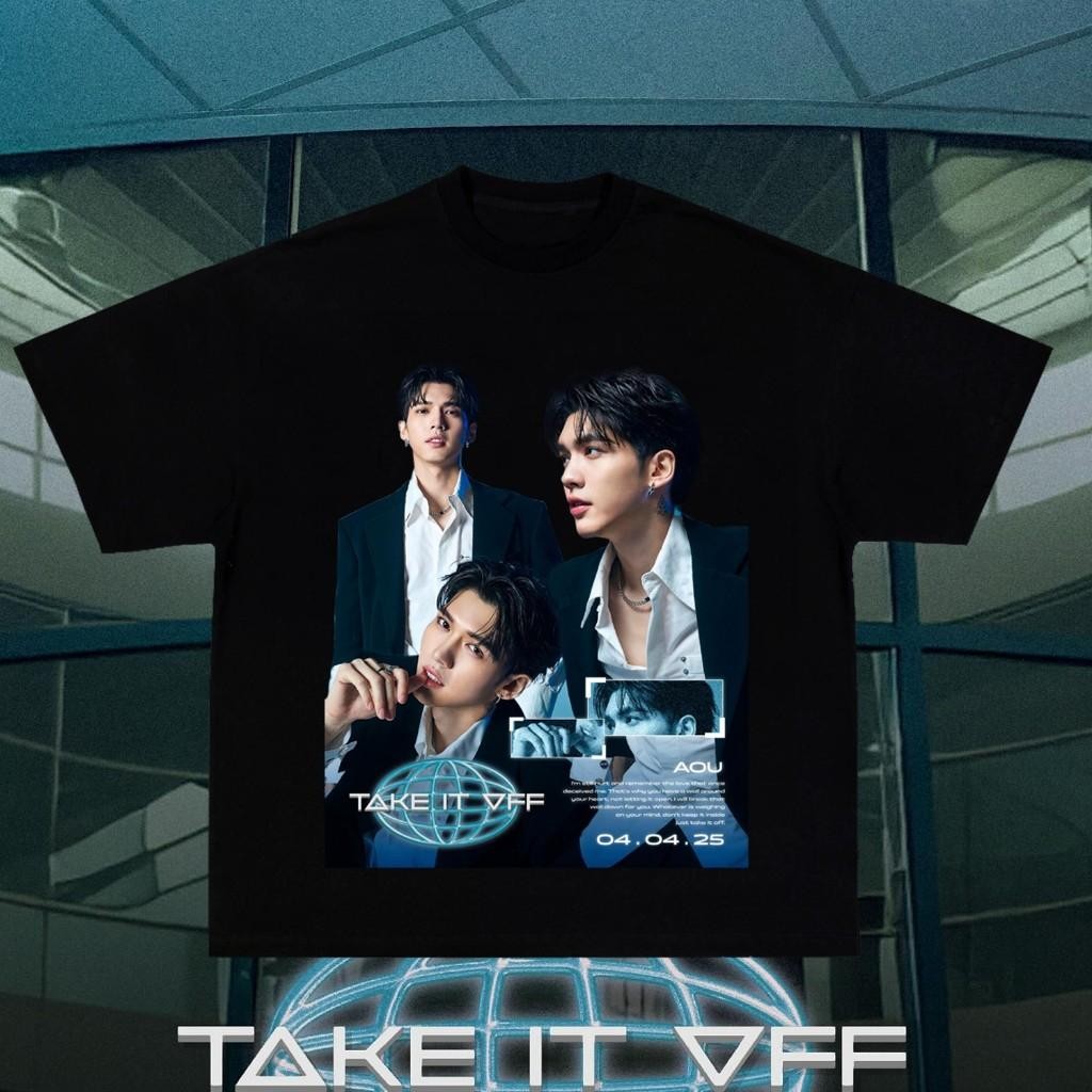 2025 SANTA/JOONG/POND/AOU JASPER Boys' Group Member T-Shirt-TAKE IT OFF ...