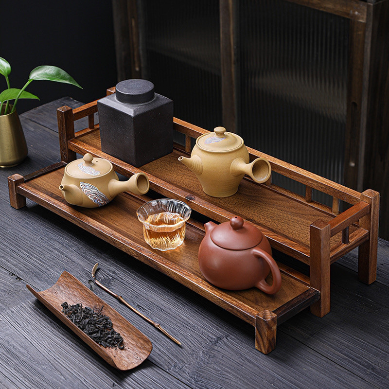 South American Walnut Chinese Tea Rack Display Rack Desktop Solid Wood ...