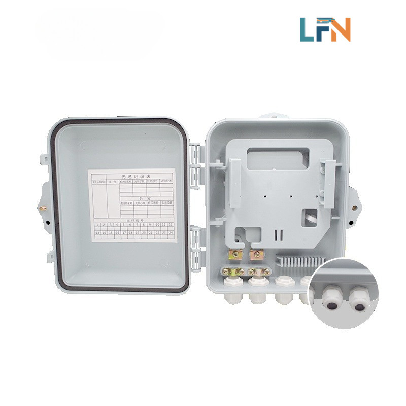 LFN 1:8 Nap Box Fiber Optic PLC Splitter Box / 12 core FTTH adapter ...