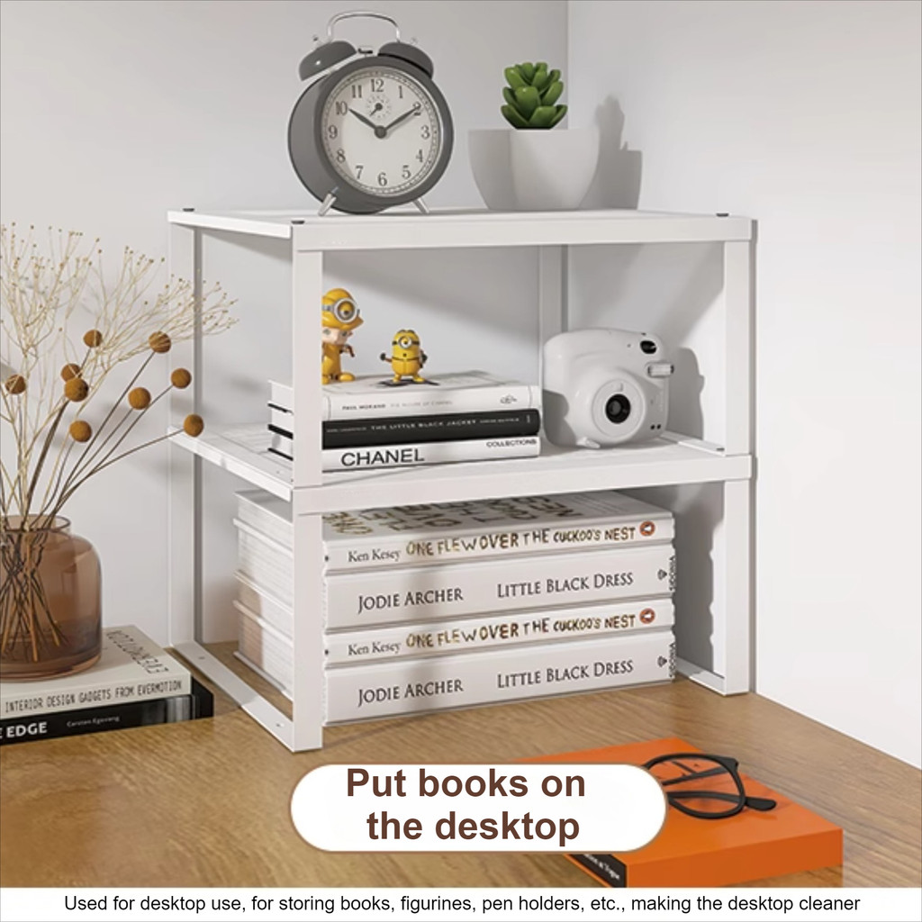 Perforated Iron Rack White Kitchen Floor Layered Storage Classy ...