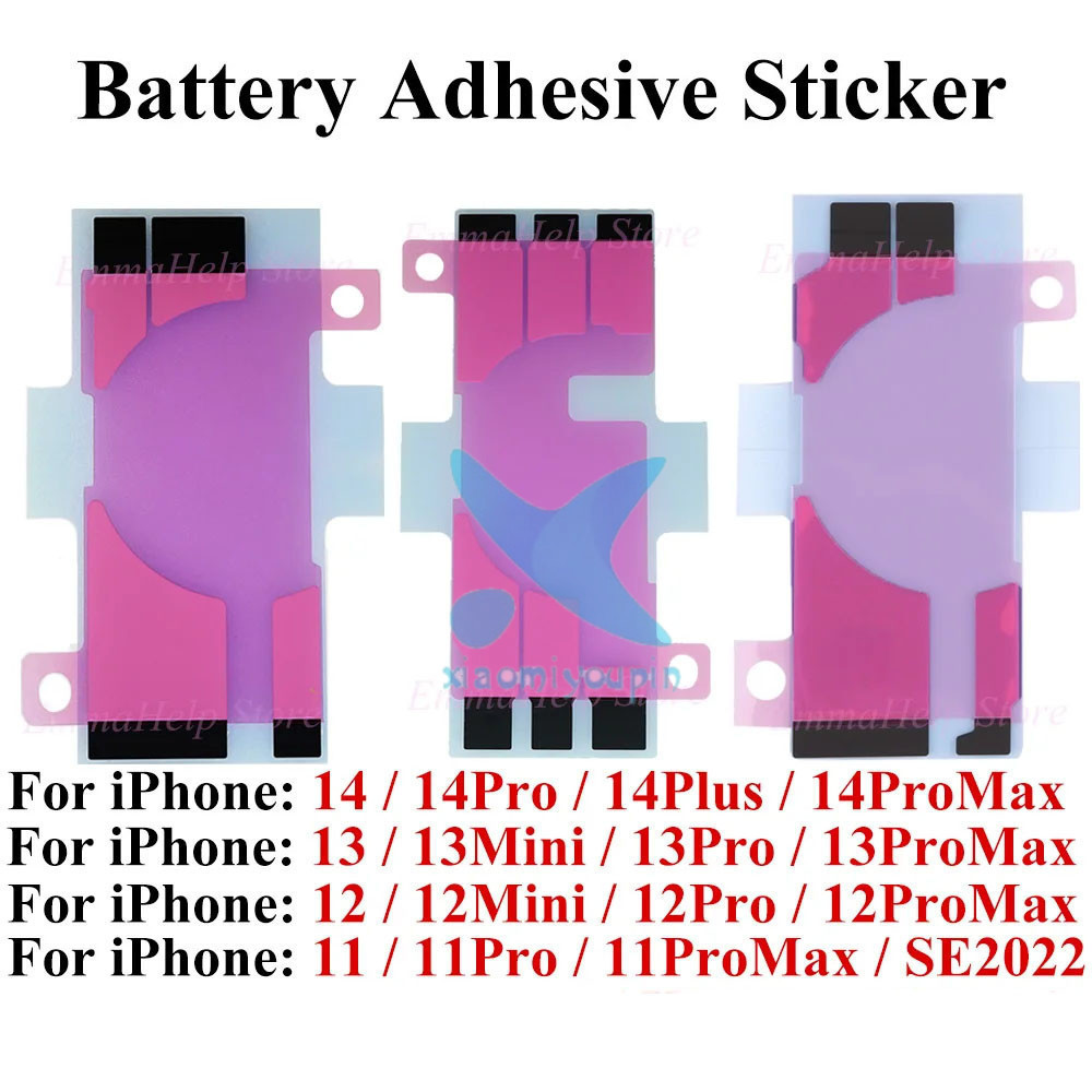 Battery Adhesive Sticker For Phone 11 12 13 Promax 12mini 14 Pro 14Plus ...