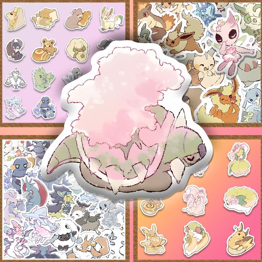160 Pieces of Blurry Style Pokemon Stickers for DIY Journals and ...