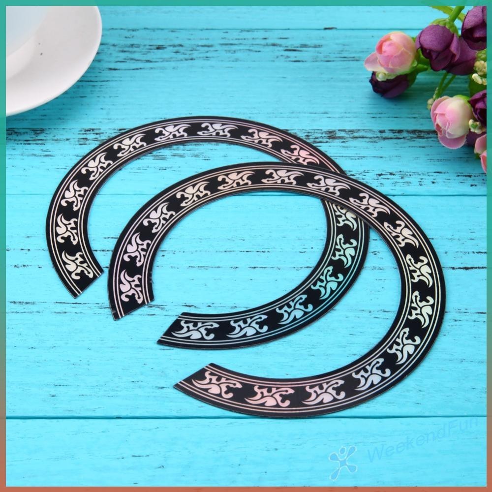 WE★ Inlay Stickers Decals Hard PVC Round Hole Decal for Guitars Decal ...