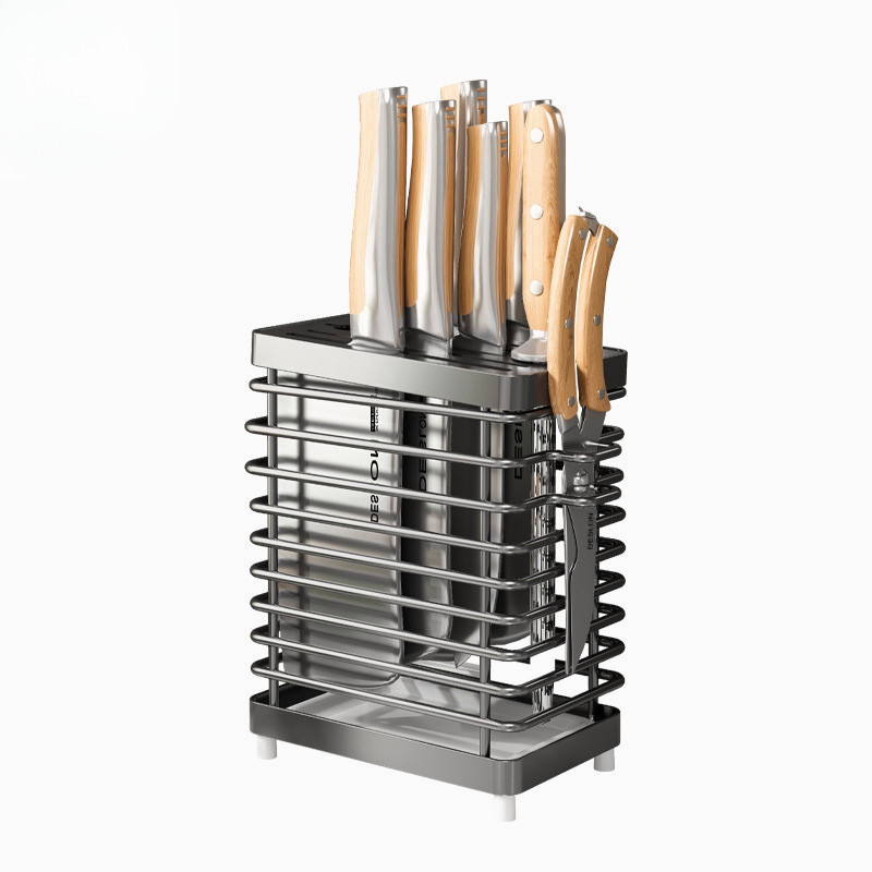 Stainless Steel Knife Holder Storage Rack Knife Chopsticks Racks ...