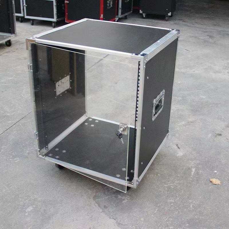 12u Server Rack Empty Touring Cabinet With Door Flight Amplifier Rack ...