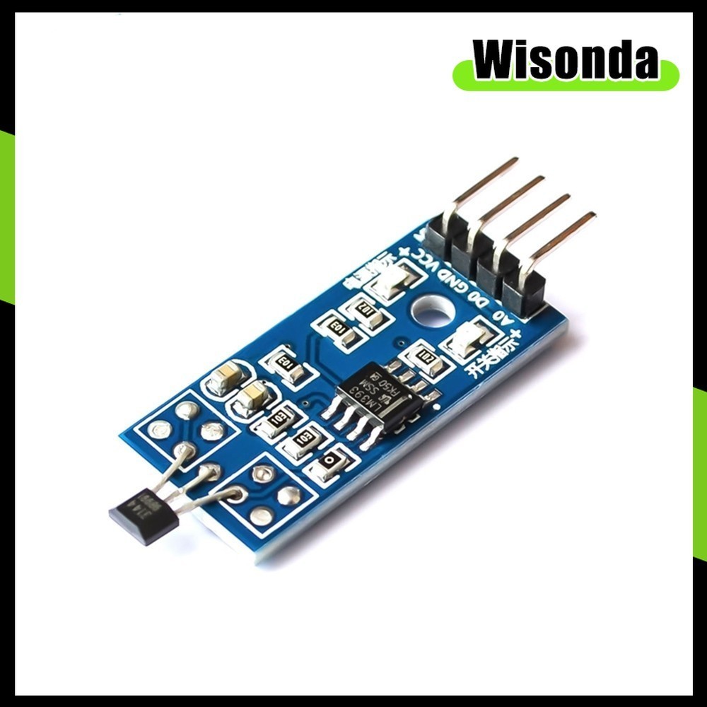 LM393 3144 Hall Sensor Module Hall Effect Sensor for Speed Measurement ...