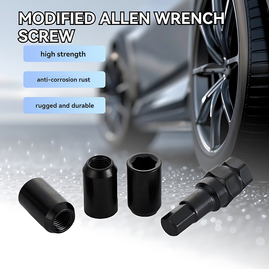 12mm Socket Wrench Allen Key - Compatible with 19mm/21mm Wheel Lug Nuts ...