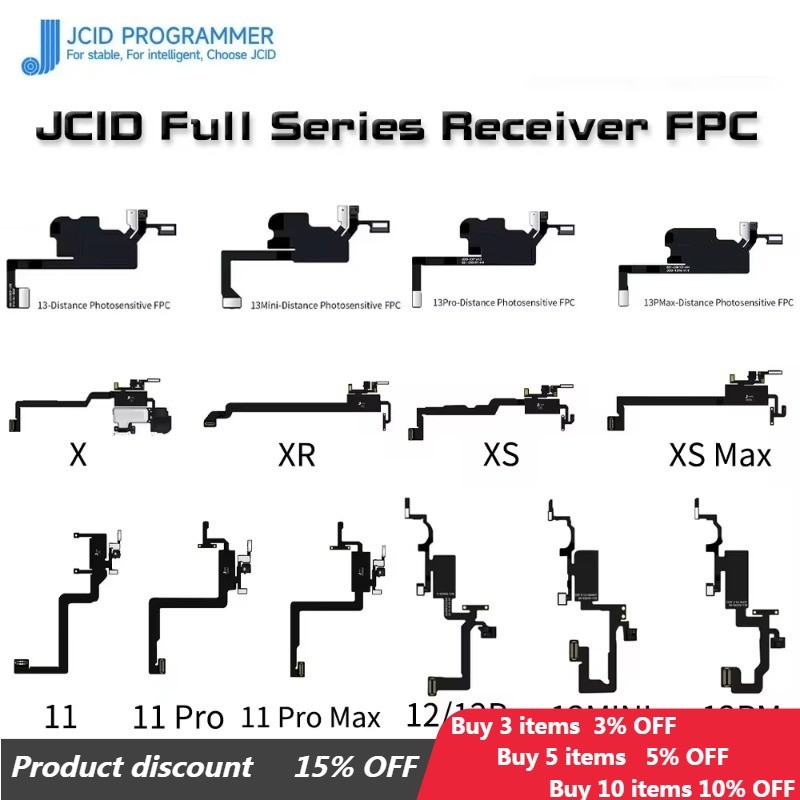 JC V1SE JCID Receiver FPC Test Board Ear Earpiece Speaker Flex Sensor