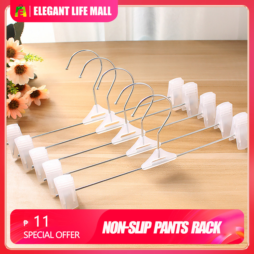 Plastic Clothes Hanger Portable Hanger Pants Rack Clothing Rack with ...