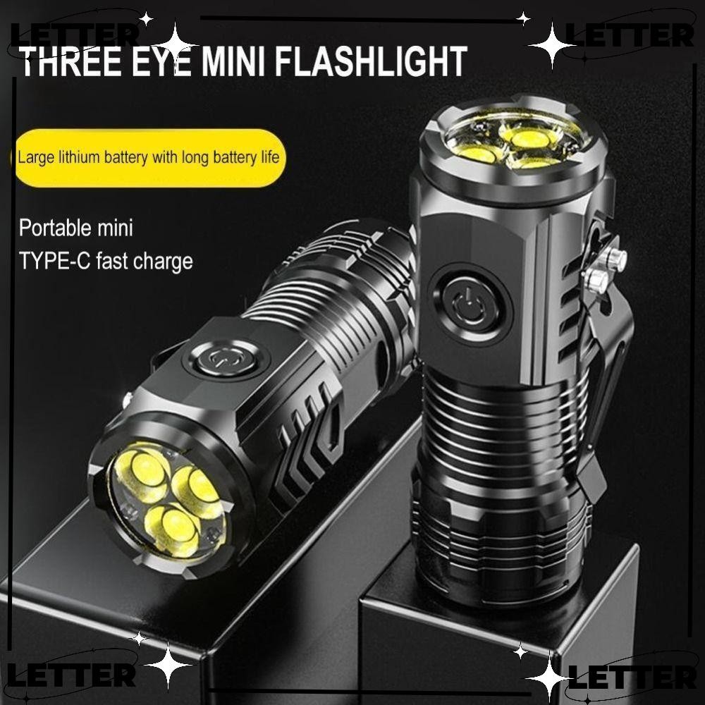 LET Mini Flashlight, Rechargeable ABS Thumb Flashlight, Super Strong ...