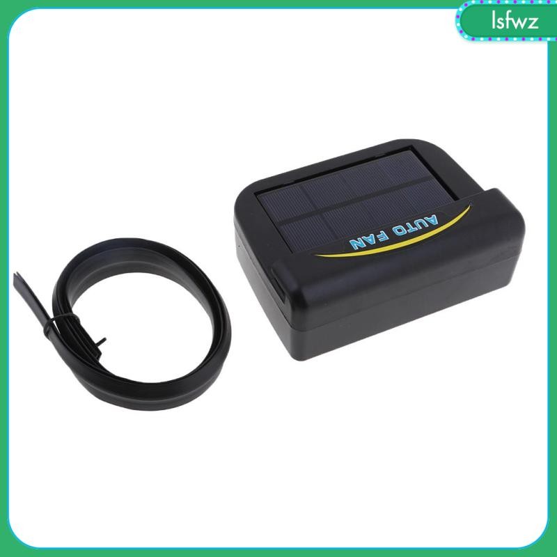 [Lsfwz] Solar Power Auto Air Vent Cooling Fan w/ Battery (Black