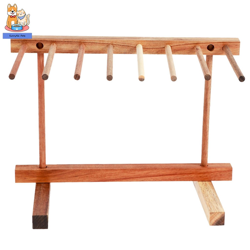 Pasta Drying Rack Acacia Wood Noodle Drying Rack with 8 Suspension Rods ...