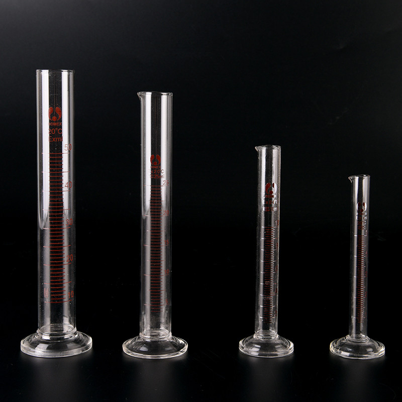 PP+LEI High Quality Graduated Glass Measuring Cylinder Chemistry ...