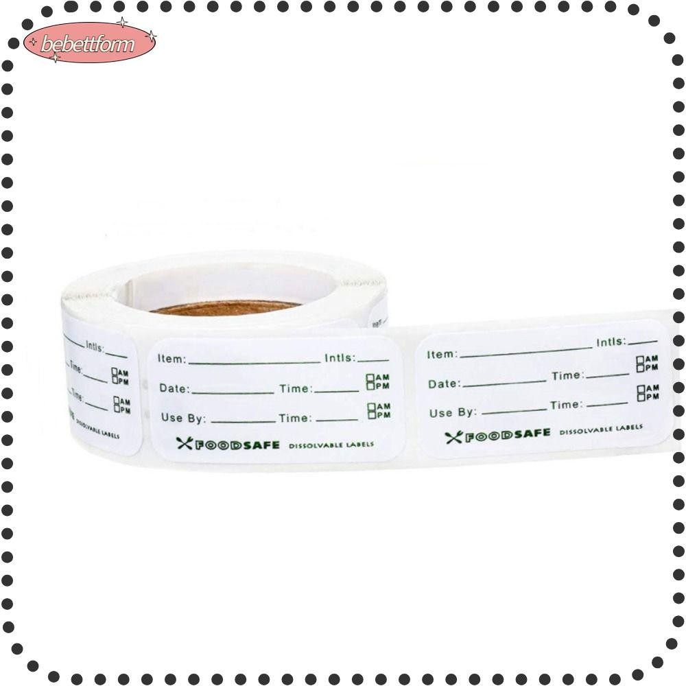 LUCKY Food Labels, Dissolvable No Adhesive Residue Dissolves Food Label