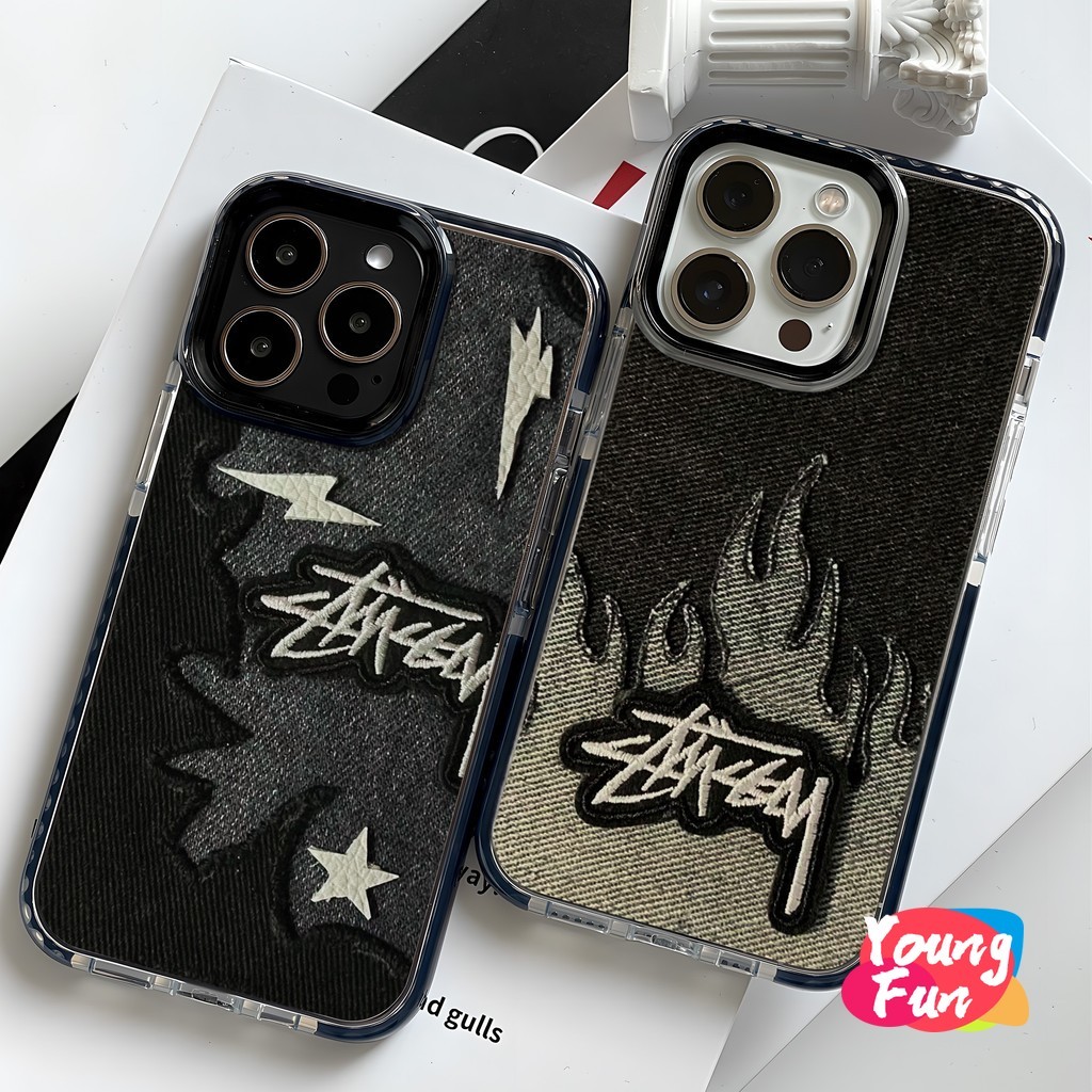 Trendy Denim Print Case for iPhone 16 Pro Max 15 11 12 14 XR 13 12 Pro ...