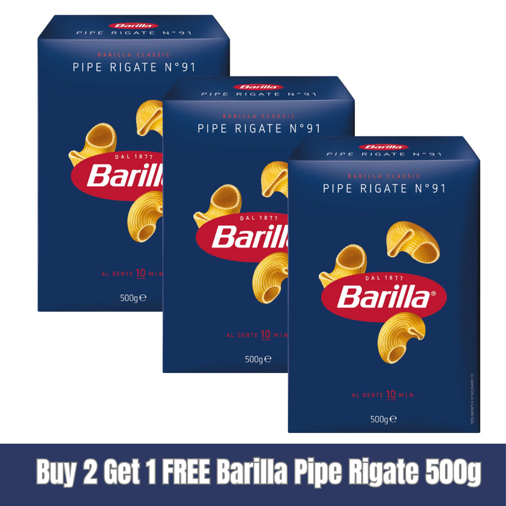 Buy 2 Get 1 FREE Pipe Rigate 500g Best Before 25/Jan/2027 | Shopee ...