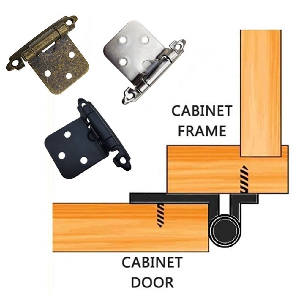 Door 7x4x3cm Cupboard Furniture Hardware Heavy Duty Overlay Self