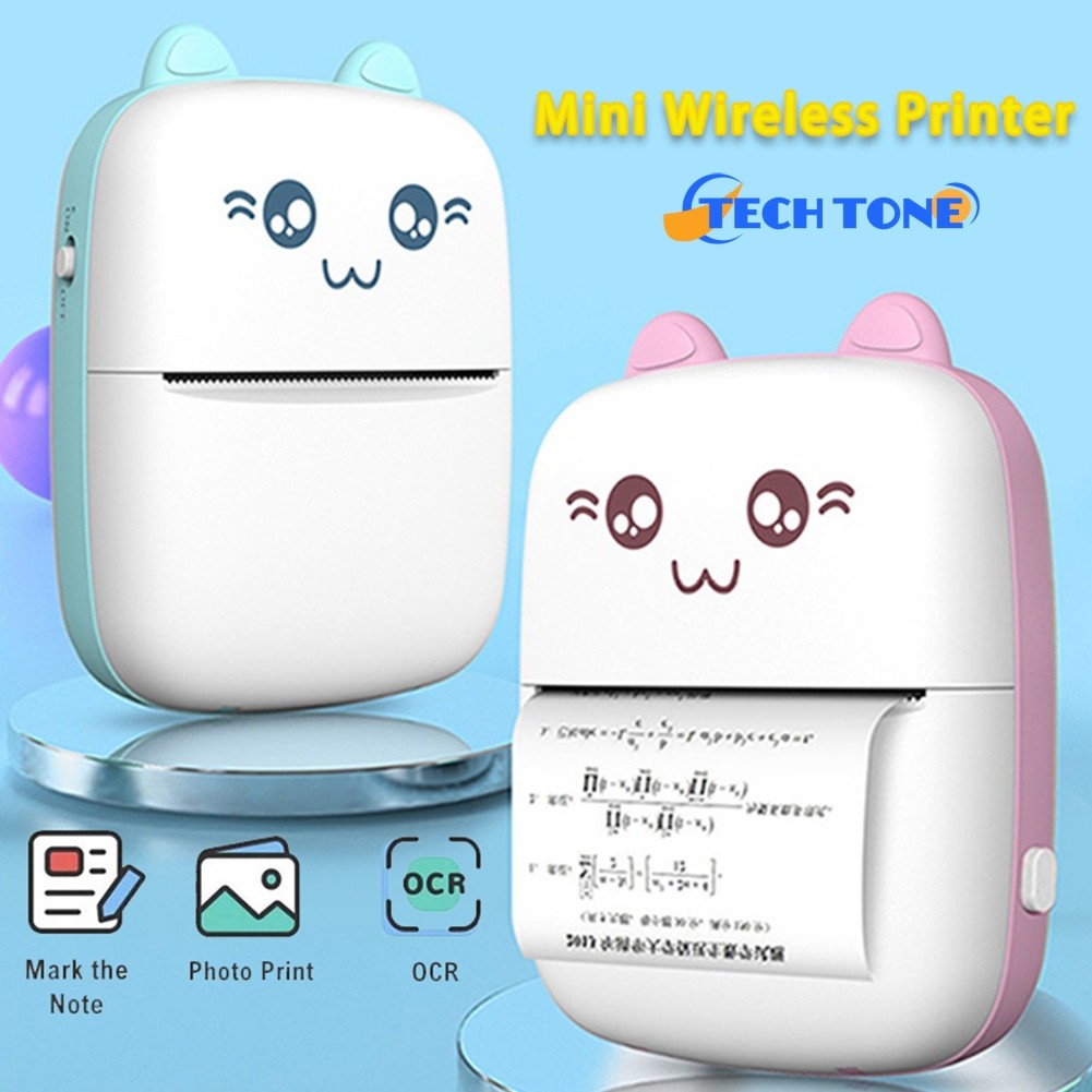 C9 Mini Bluetooth Portable Thermal Printer Photo Printer Label Sticker ...