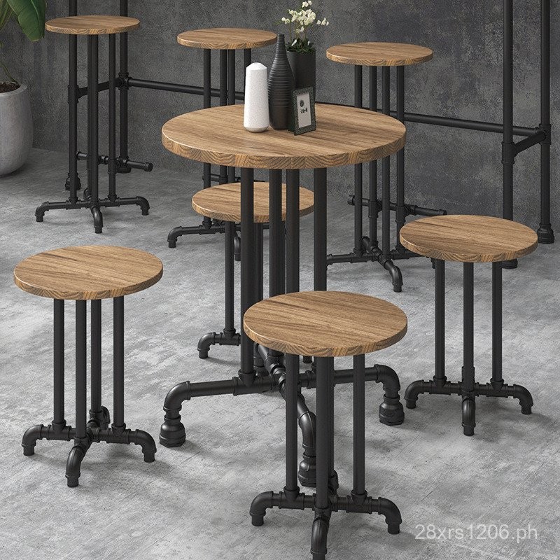 Creative Personality Table and Chair Set for Milk Tea Shop, Bar Counter ...