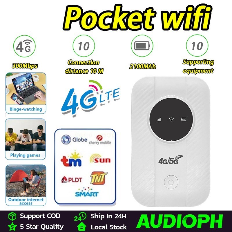 4G 5G Pocket WiFi Router 300Mbps Openline 4G LTE Wireless Hotspot ...