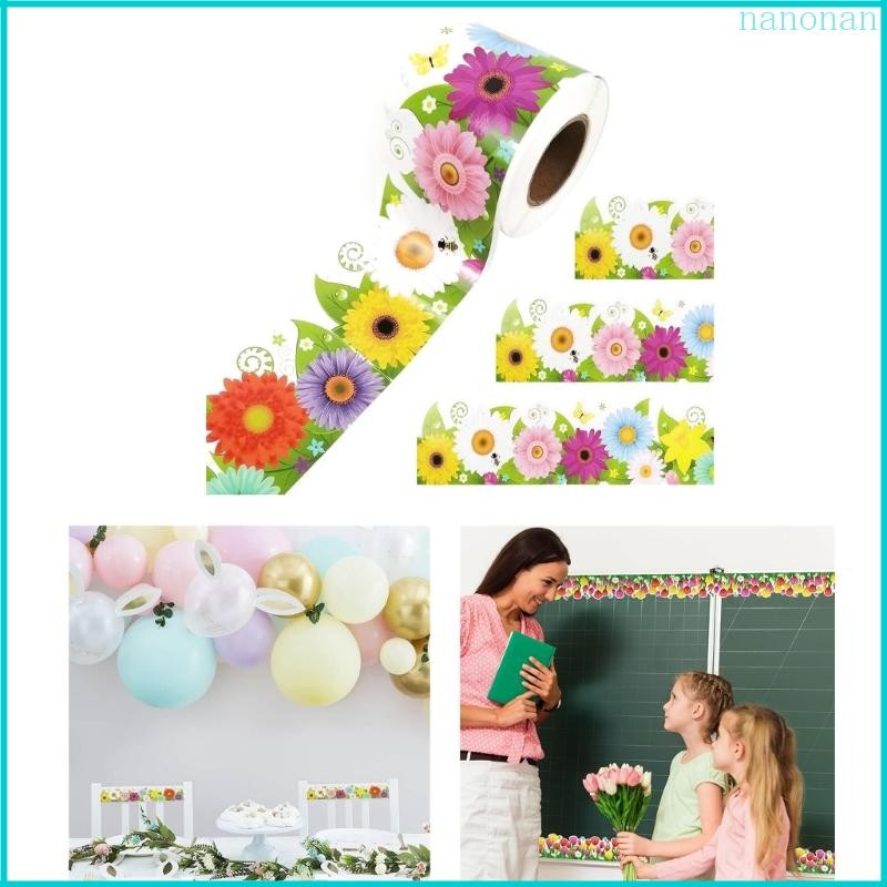 Nan Bulletin Board Borders Flower Scalloped Border Trim Decorations ...