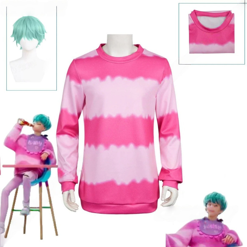 Xinnice Baby Saja Cosplay Costume Pullover Anime Wig Hat Baby Saja