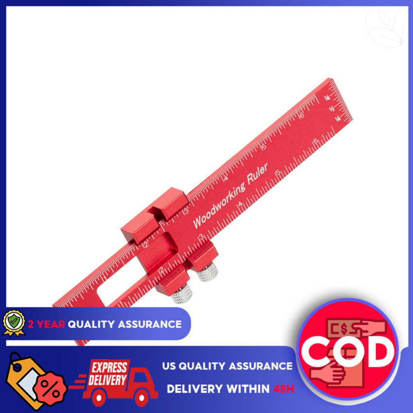 Precision Pocket Ruler T-Type Scribing Ruler Carpenty Square T Track ...