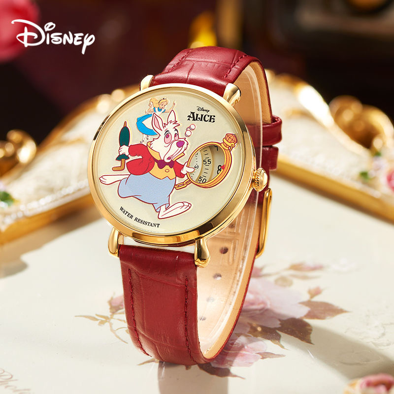 Disney Alice In Wonderland Wristwatch Cartoon Mr. White Rabbit Vintage ...