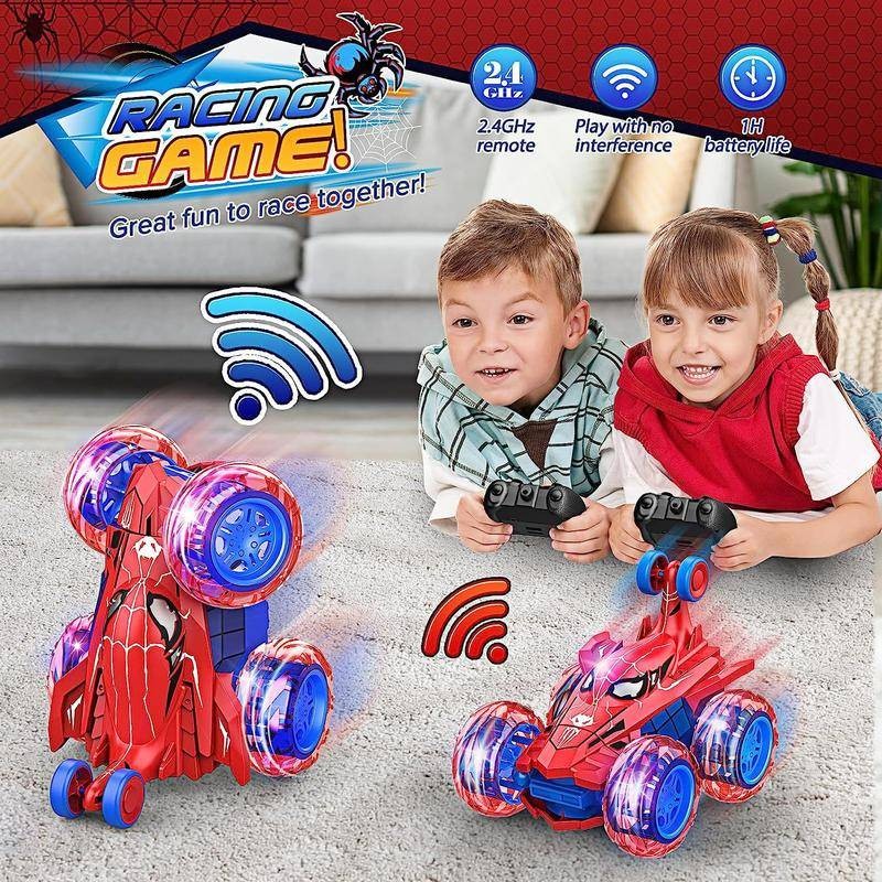 1/14 RC Spider Man Racing Car Toy Sports Stunt Drift Car Remote Control ...