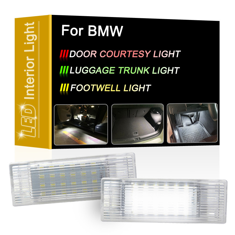 LED Door Courtesy Luggage Trunk Footwell Light Assembly For BMW 1/3/4/5 ...