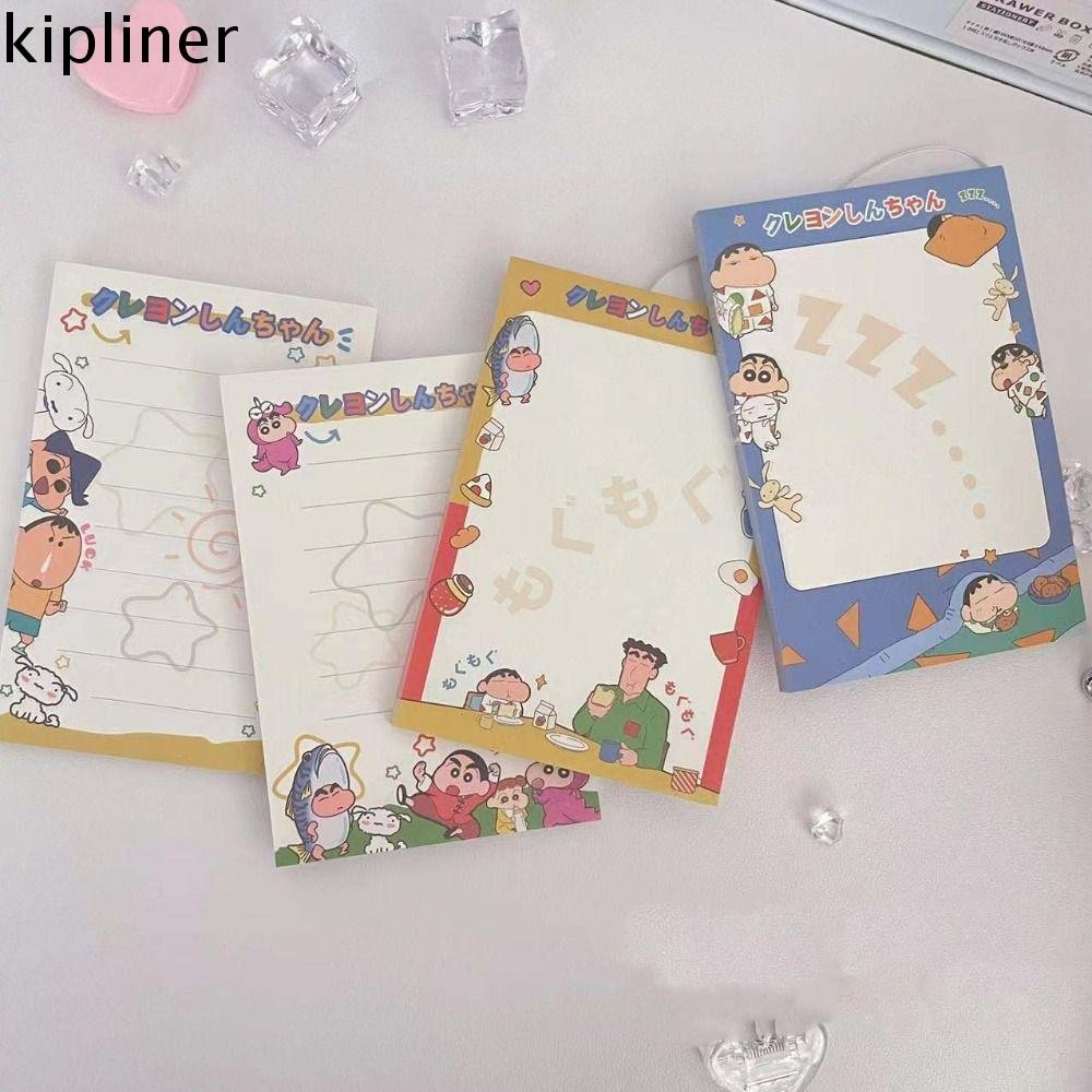 KIPLINER Crayon Shin Chan Note Paper, A7 50Sheets Memo Reminder Paper ...