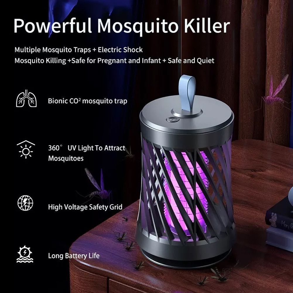 Electric Mosquito Killer USB Rechargeable Fly Trap Mosquito Swatter