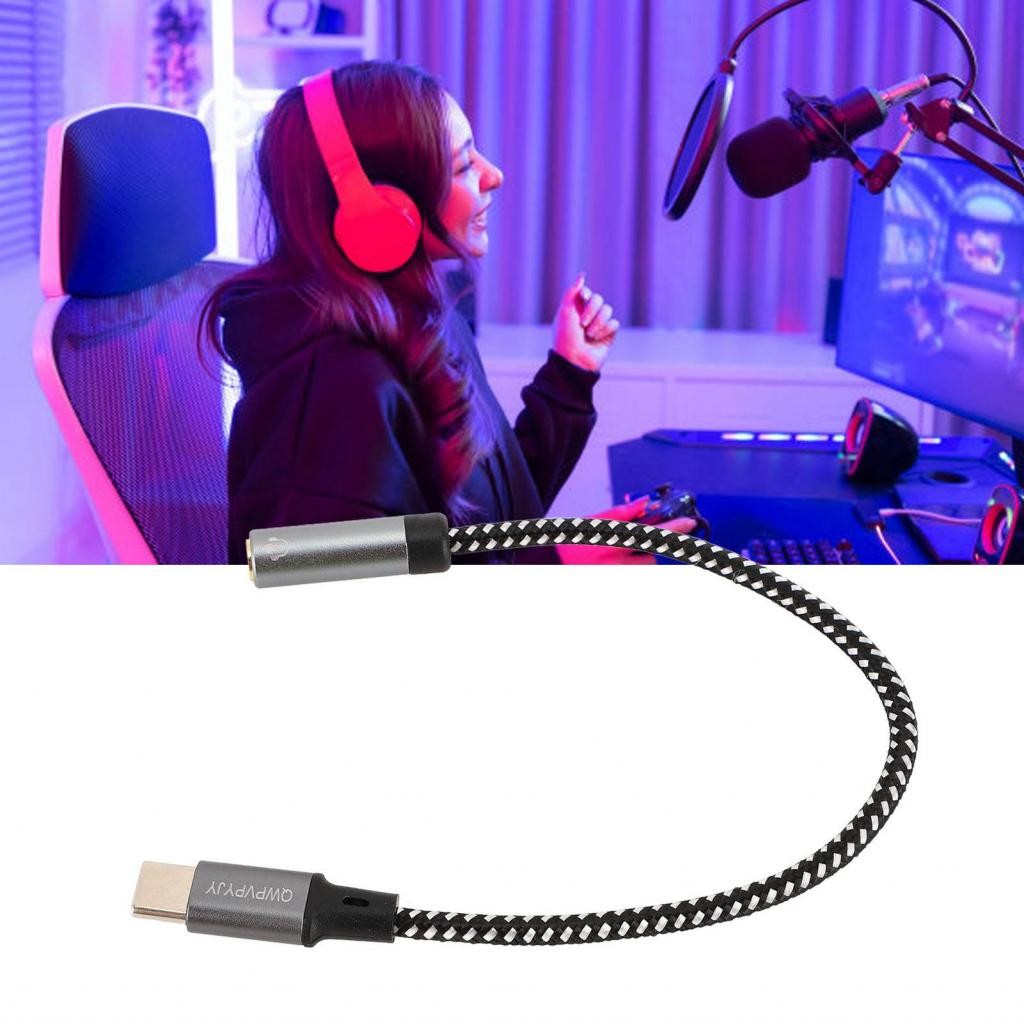 Maib Headphone Jack Adapter Plug and Play Professional Type C To 3.5mm