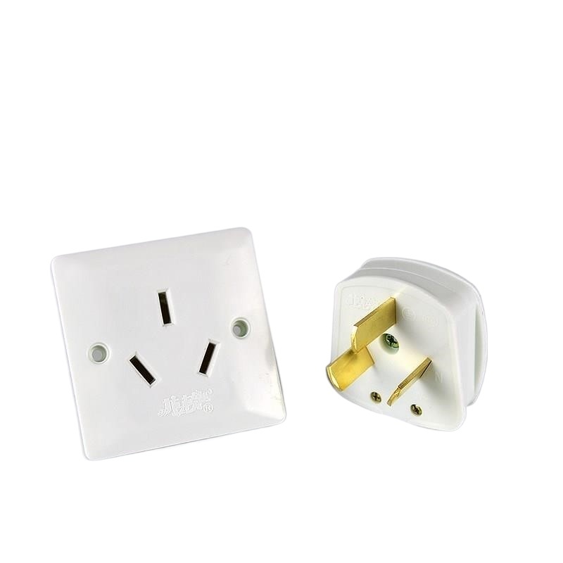 COD☆. 25a water heater three-hole power socket 25 an vertical plug ...