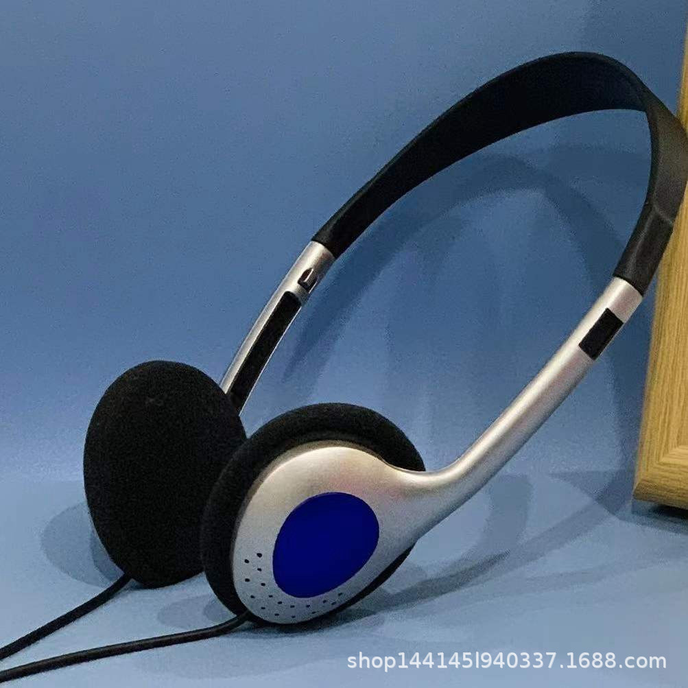 Retro Headset Blue Computer Wired Halter Headset | Shopee Philippines