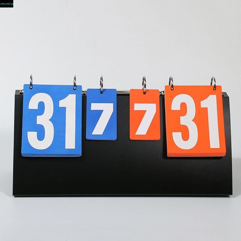 thumbnail image 2 of MYCOLOR 4-Digit Basketball Scoreboard Manual Tabletop Counter Table Tennis Flip Cards Turn Points Board Multifunctional Competition Score Indicator Sports Referee I4512328354 2 of 14