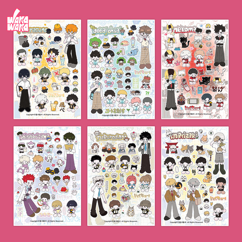 Wakawaka Original Handbook Sticker New Product Cute Cartoon Character ...