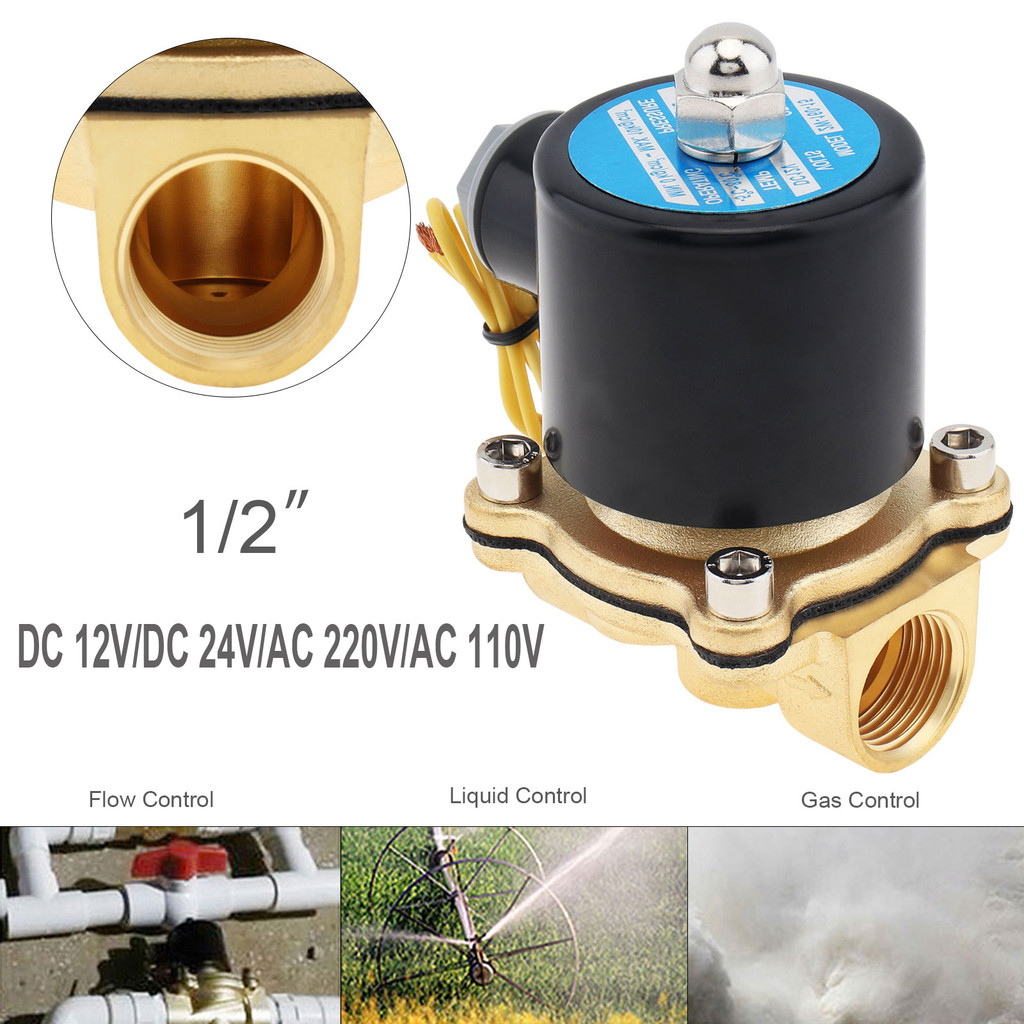 GG+1/2 inch DC12V DC24V AC220V AC110V Brass Electric Solenoid Valve